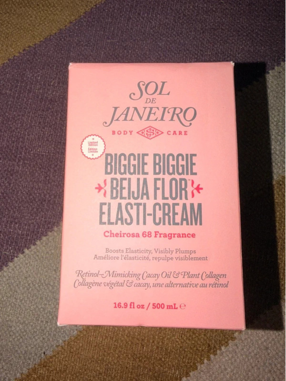 Brand new Sol de Janeiro Biggie Biggie Beija Flor Elasti Cream 500ml jumbo jar.